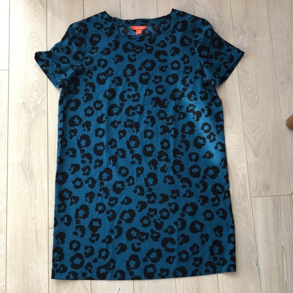 Joe Fresh Emerald Green Leopard Print Dress